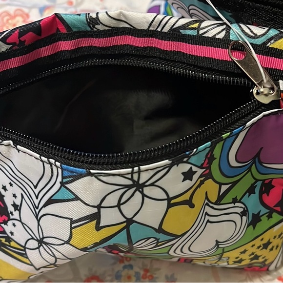 XHILARATION Boho Multicolor Overnight Tote Bag & cosmetic bag - Picture 10 of 14